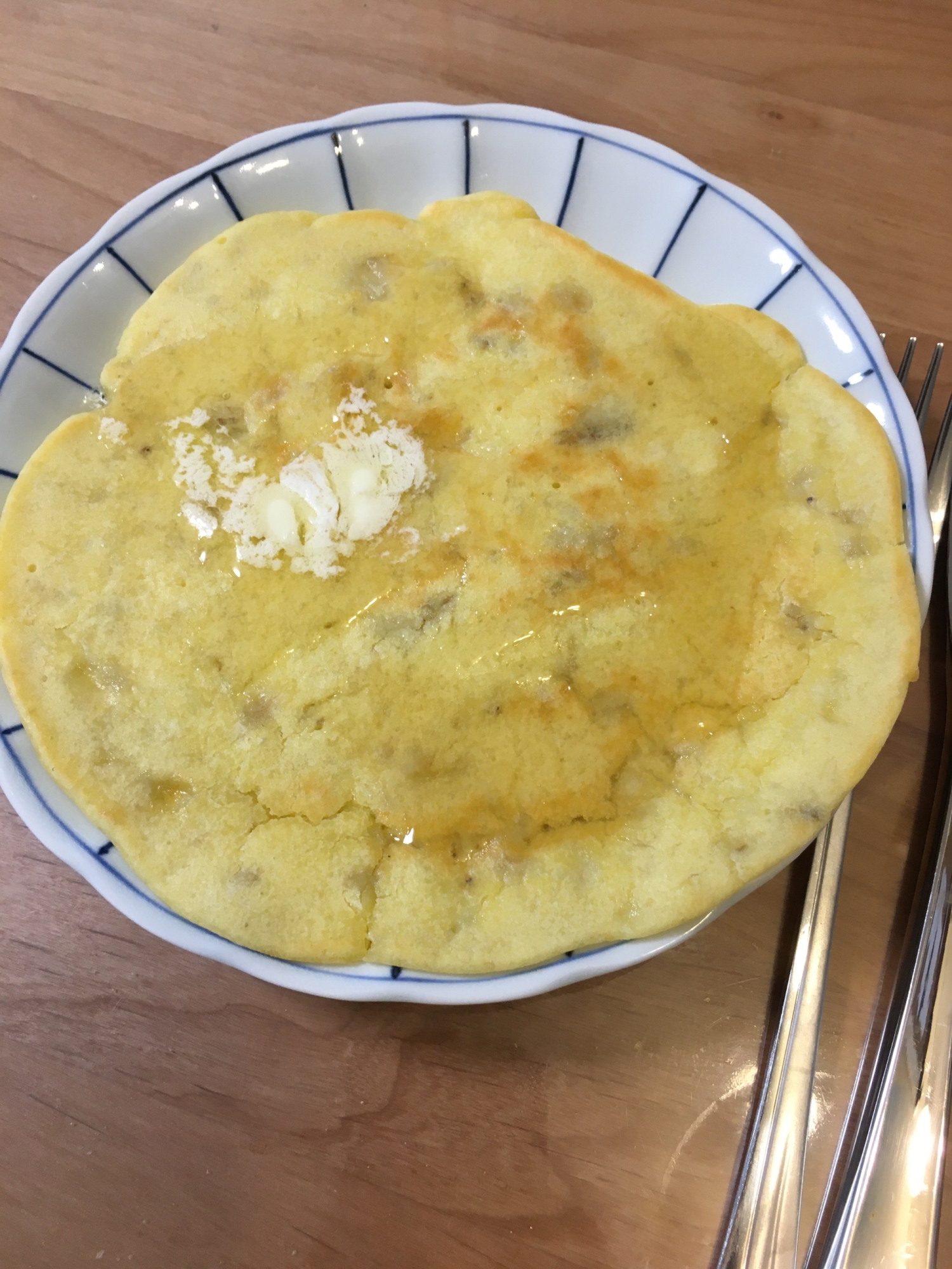 【しっとり・簡単】米粉バナナパンケーキ