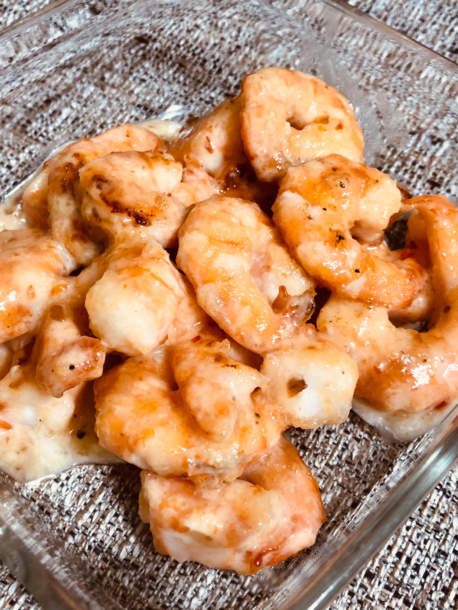 【食材1つだけ】エビのスイートチリマヨ