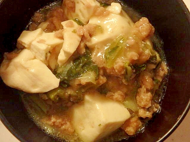 ホットクックで★青梗菜入り麻婆豆腐