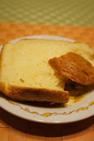 チーズ風味な薄力粉の節約食パン