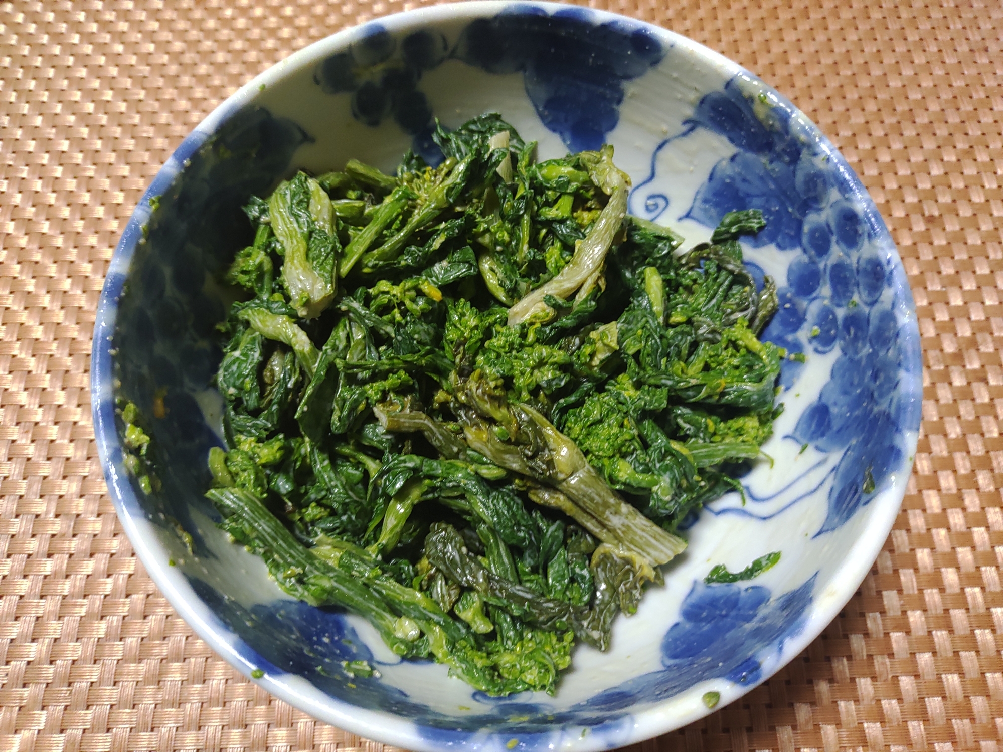 菜の花のみそマヨ和え