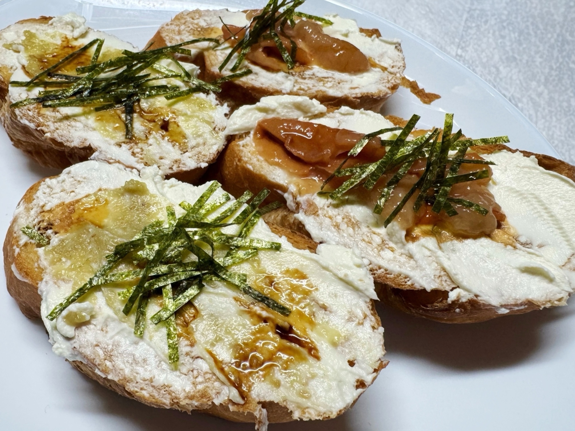 手が止まらないおつまみ！和風クロスティーニ☆