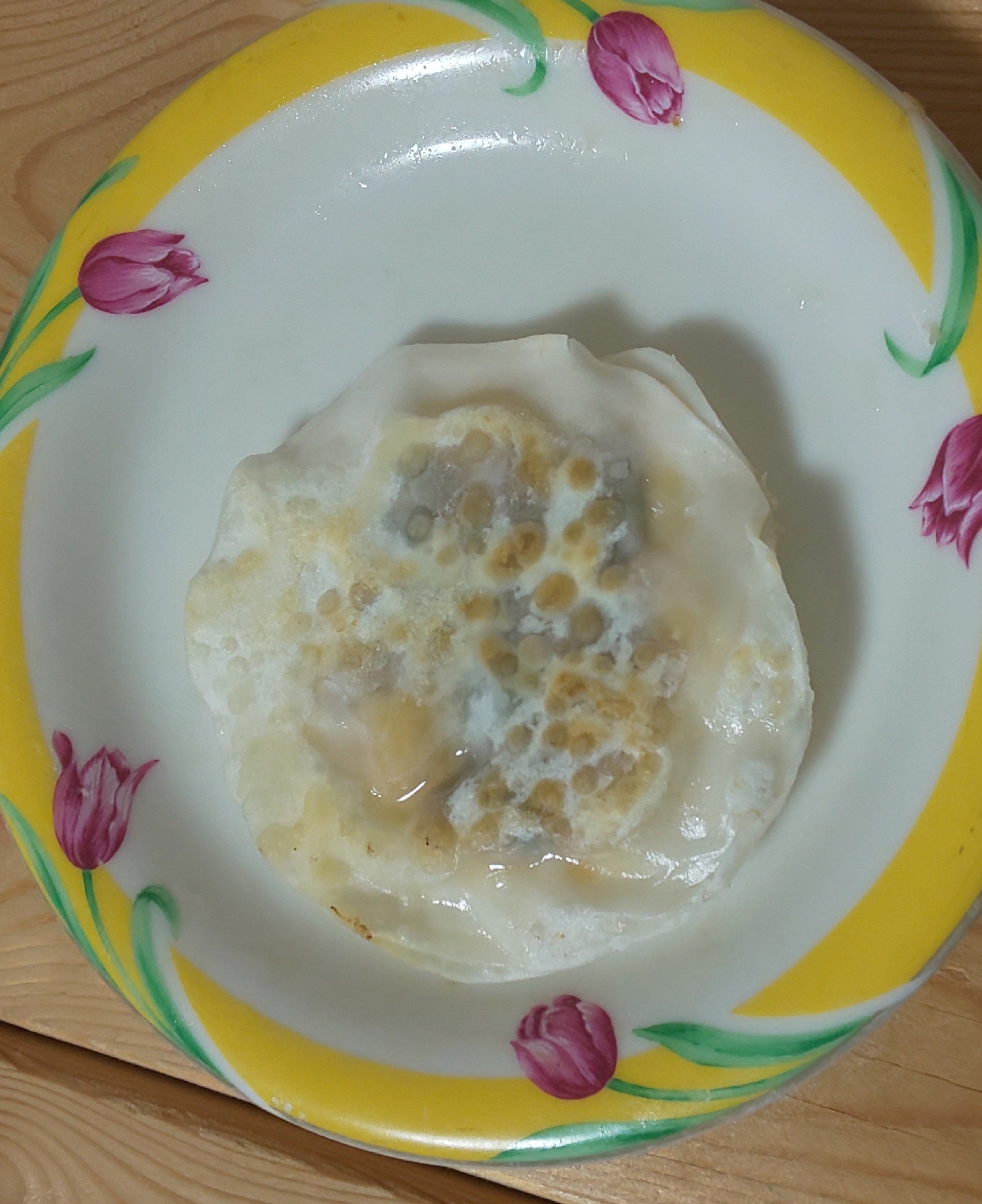 麻婆豆腐リメイク☆餃子の皮包み焼き☆