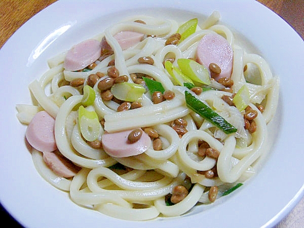 簡単！早い！安い！ヘルシー！和風スープ焼きうどん♪