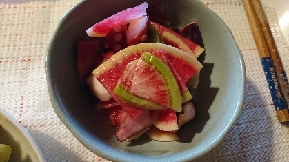 紅芯大根☆鮮やかナムル