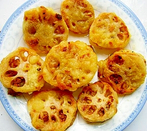 蓮根肉詰め揚げもの レシピ 作り方 By わんちゃん102 楽天レシピ