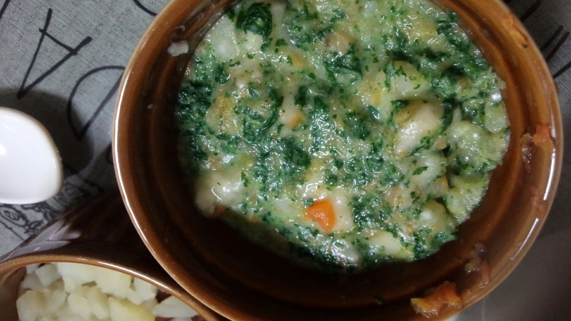 離乳食中期 小松菜と人参のバナナミルク煮 レシピ 作り方 By たくみ905 楽天レシピ