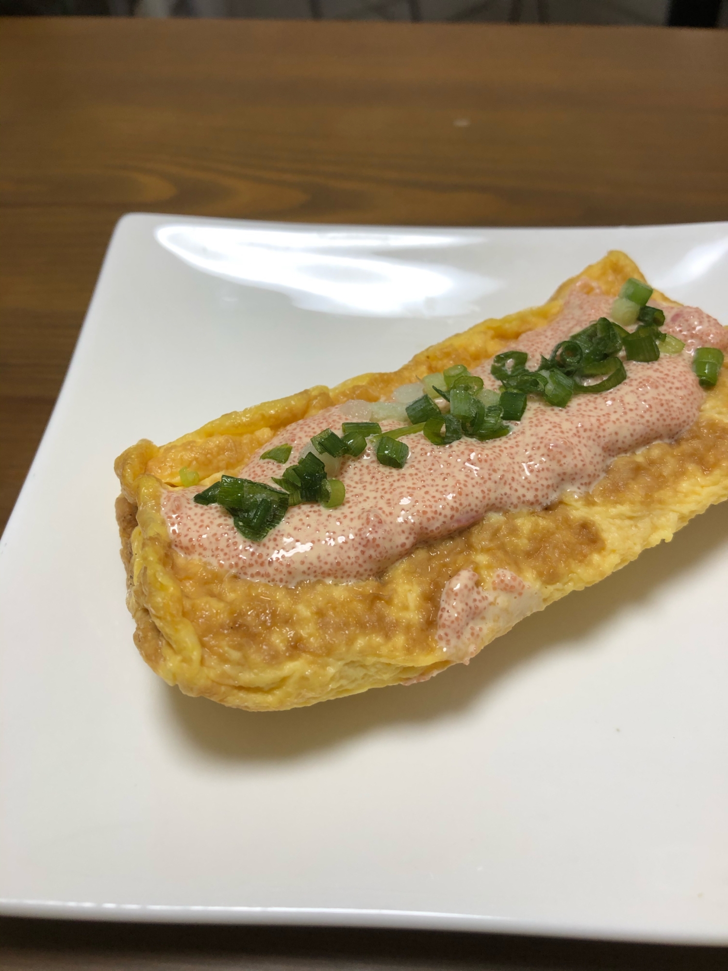 卵焼きの明太マヨポンのせ