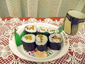 納豆の巻き寿司