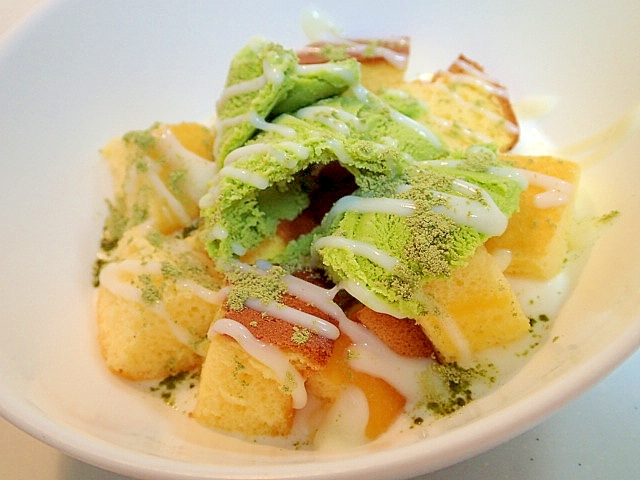 シフォンケーキと抹茶アイスのヨーグルトデザート レシピ 作り方 By ぷ みぃまま 楽天レシピ シフォンケーキと抹茶アイスのヨーグルトデザート レシピ 作り方 By ぷ みぃまま 楽天レシピ