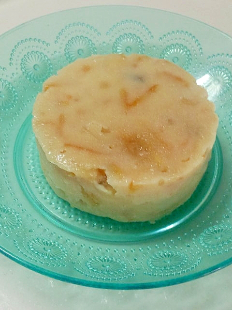 レンジで簡単☆お芋と柑橘ピール入りおからケーキ