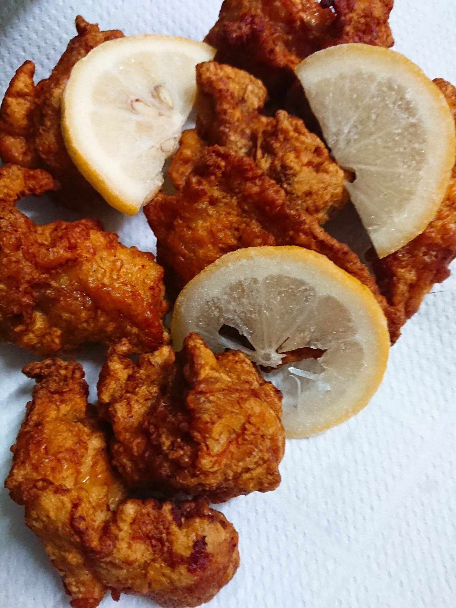 ゆず胡椒で鶏の唐揚げレモン添え レシピ 作り方 By じゃが塩 楽天レシピ