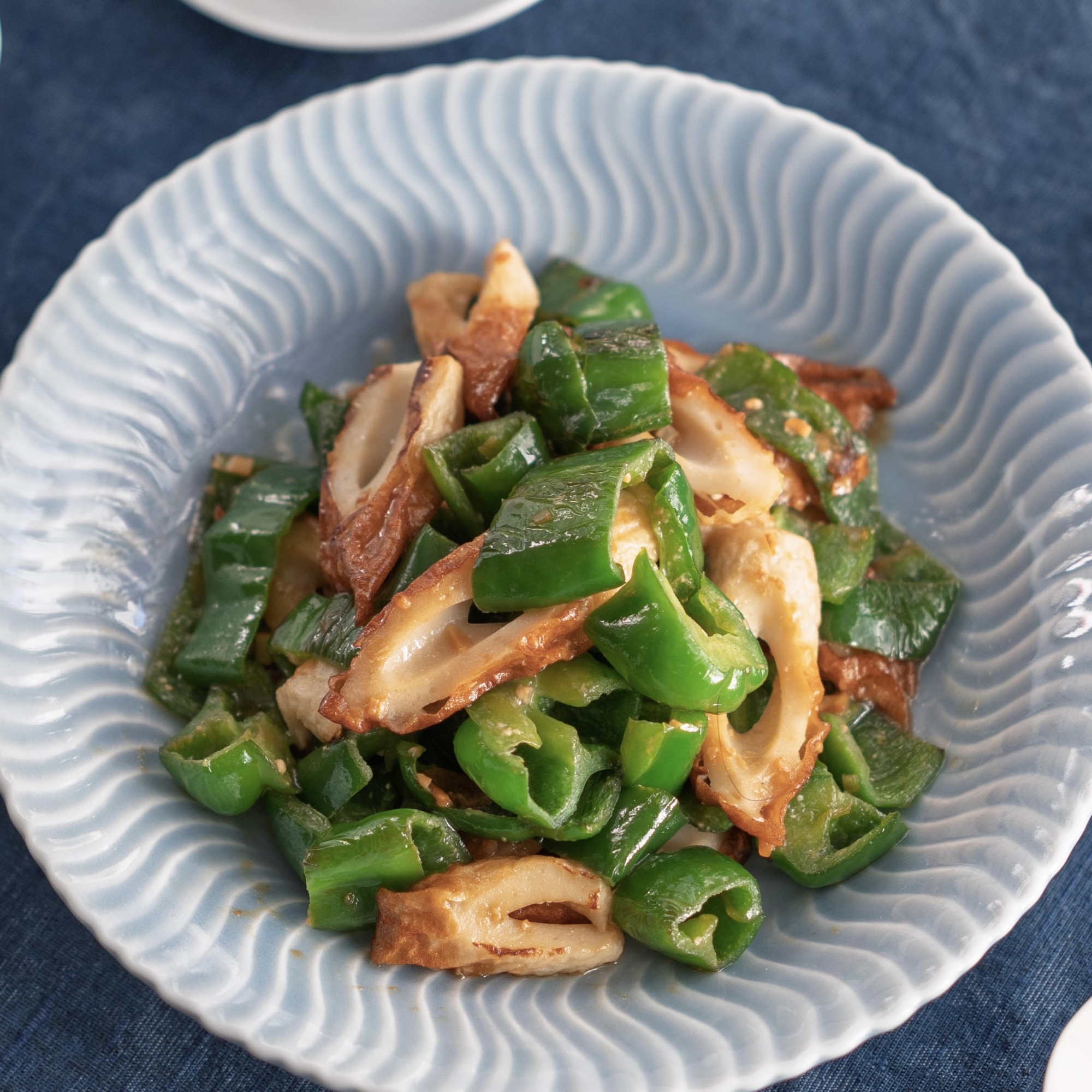 ピーマンとちくわのにんにくみそ炒め【和食・副菜】
