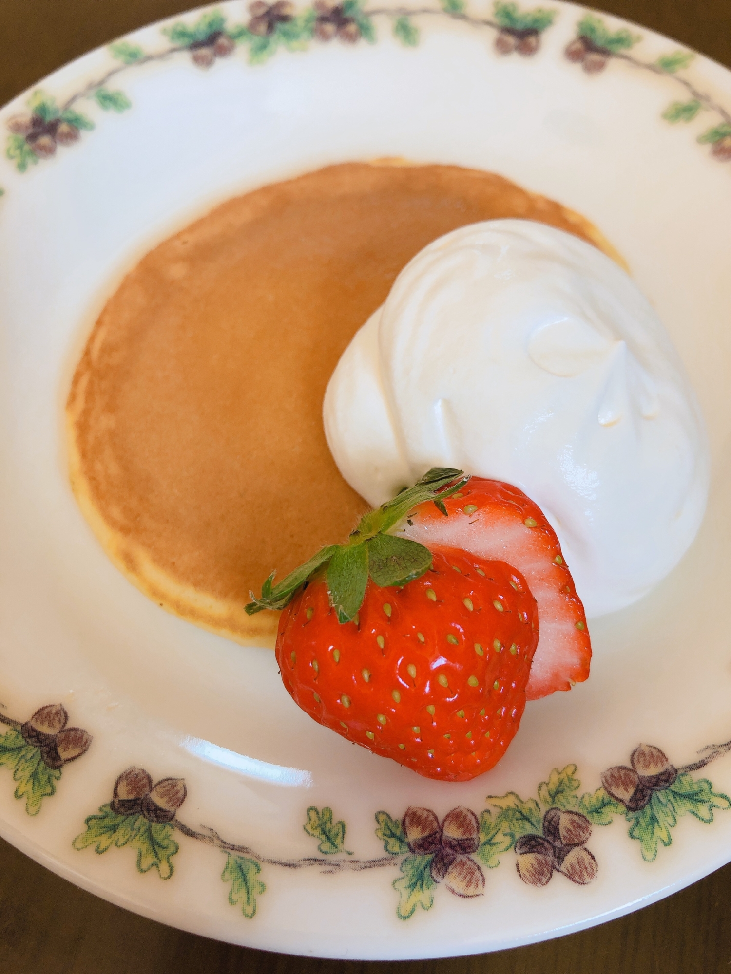 卵アレルギーのホットケーキ