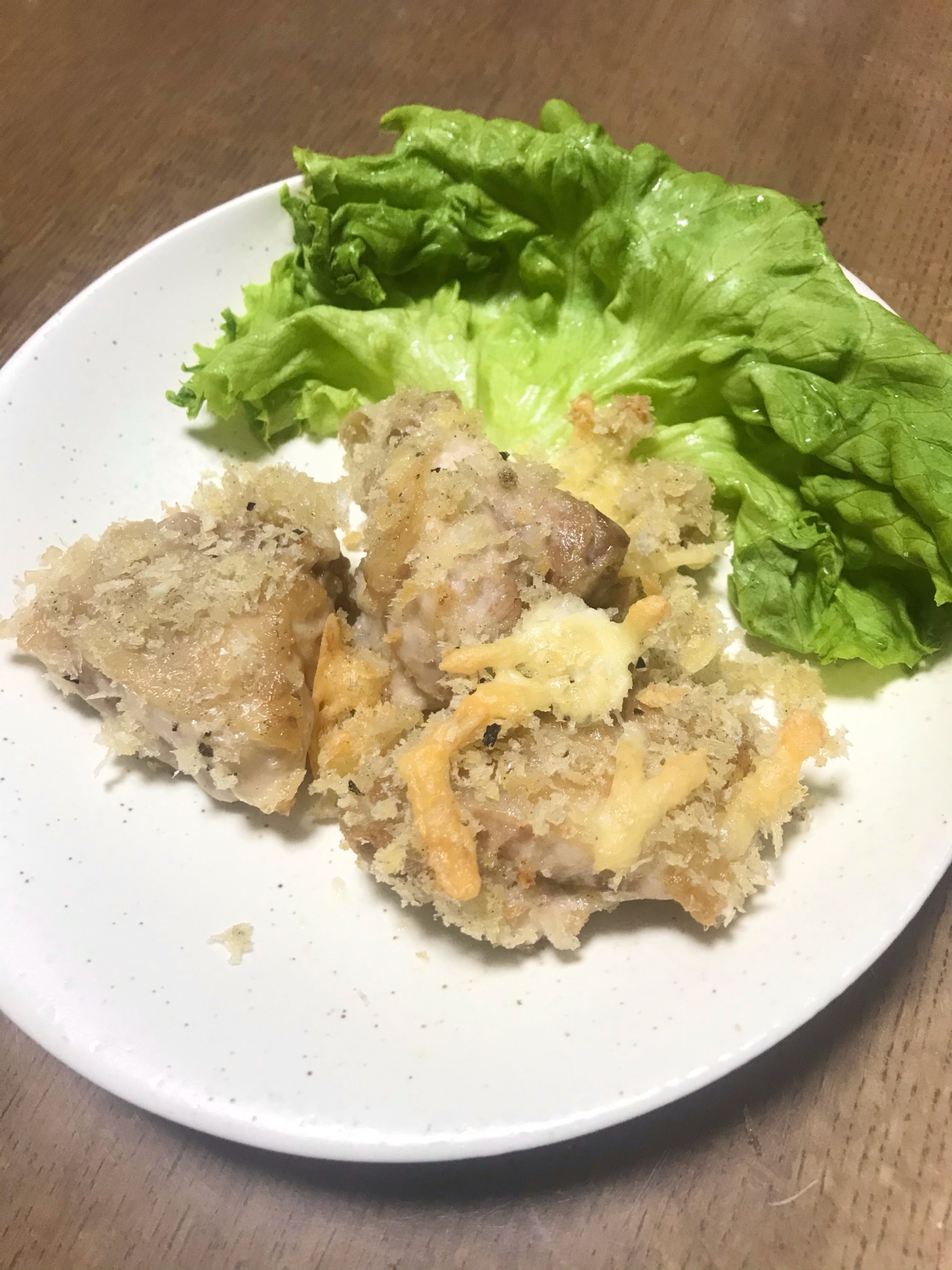 鳥もも肉のチーズパン粉焼き❗️