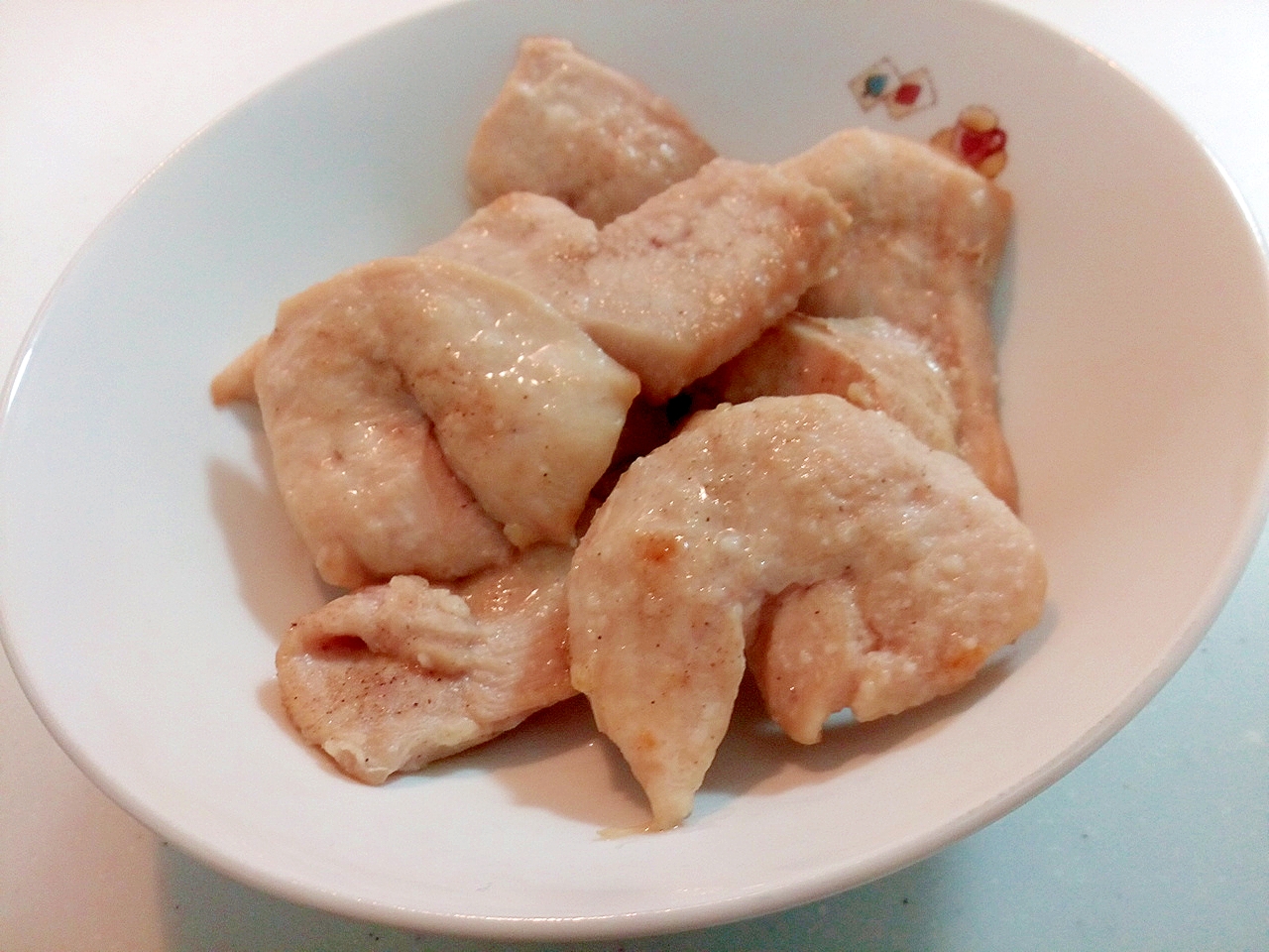 コンベクションオーブンで　鶏むね肉の大蒜生姜焼き