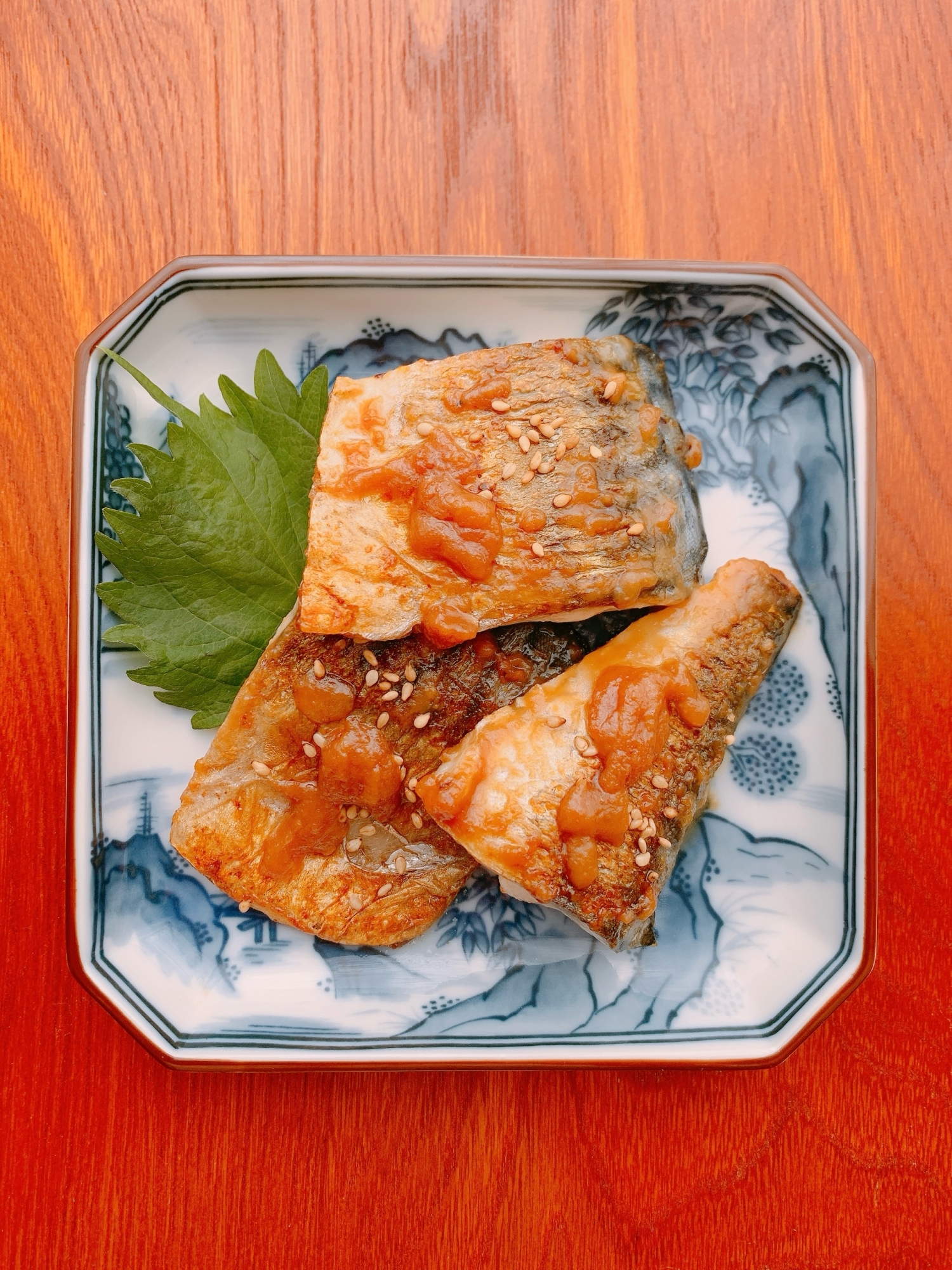 さばのごま味噌焼き