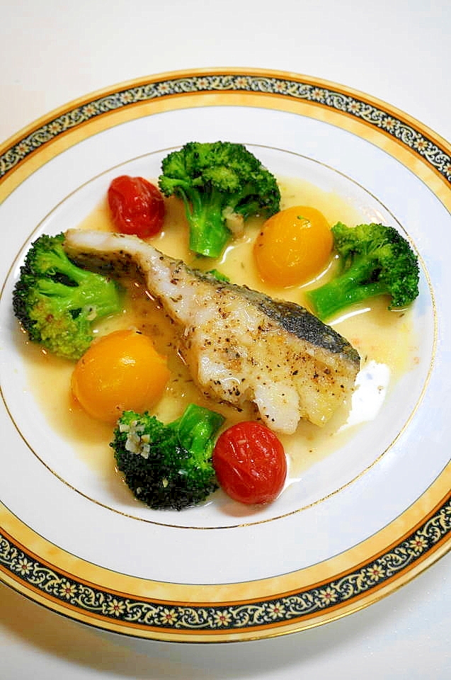 コンソメバターソースが好相性 タラのソテー レシピ 作り方 By Oppeke22 楽天レシピ