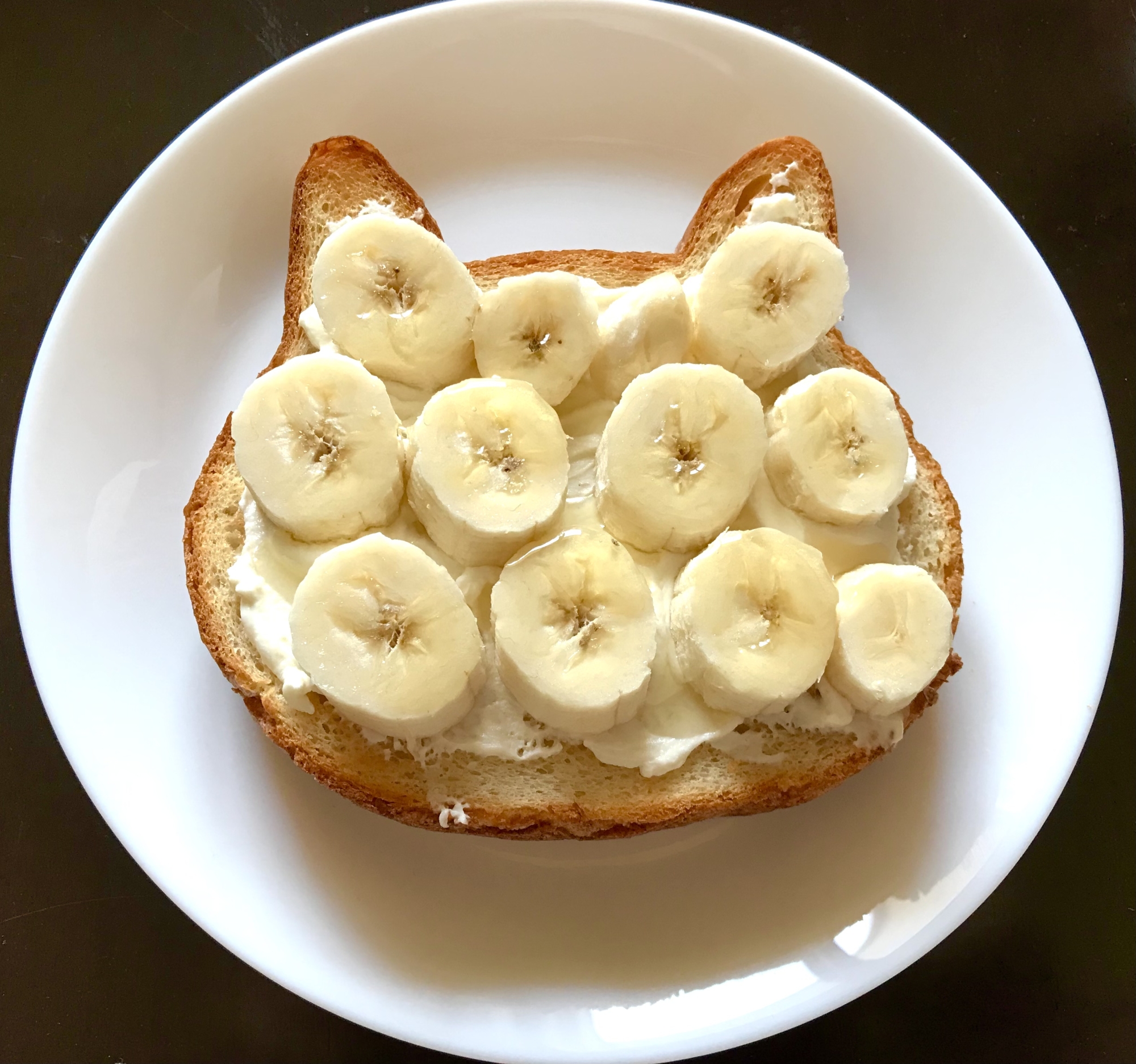 バナナクリームチーズトースト