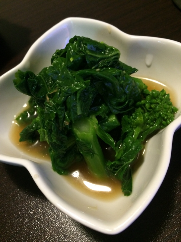 しゃきしゃき!春を味わう菜の花の辛子和え