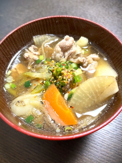 とても美味しかったです。私は北海道民ですが、芋煮大好きです。
栄養満点で身体も温まりますね＾＾
また作ります。
