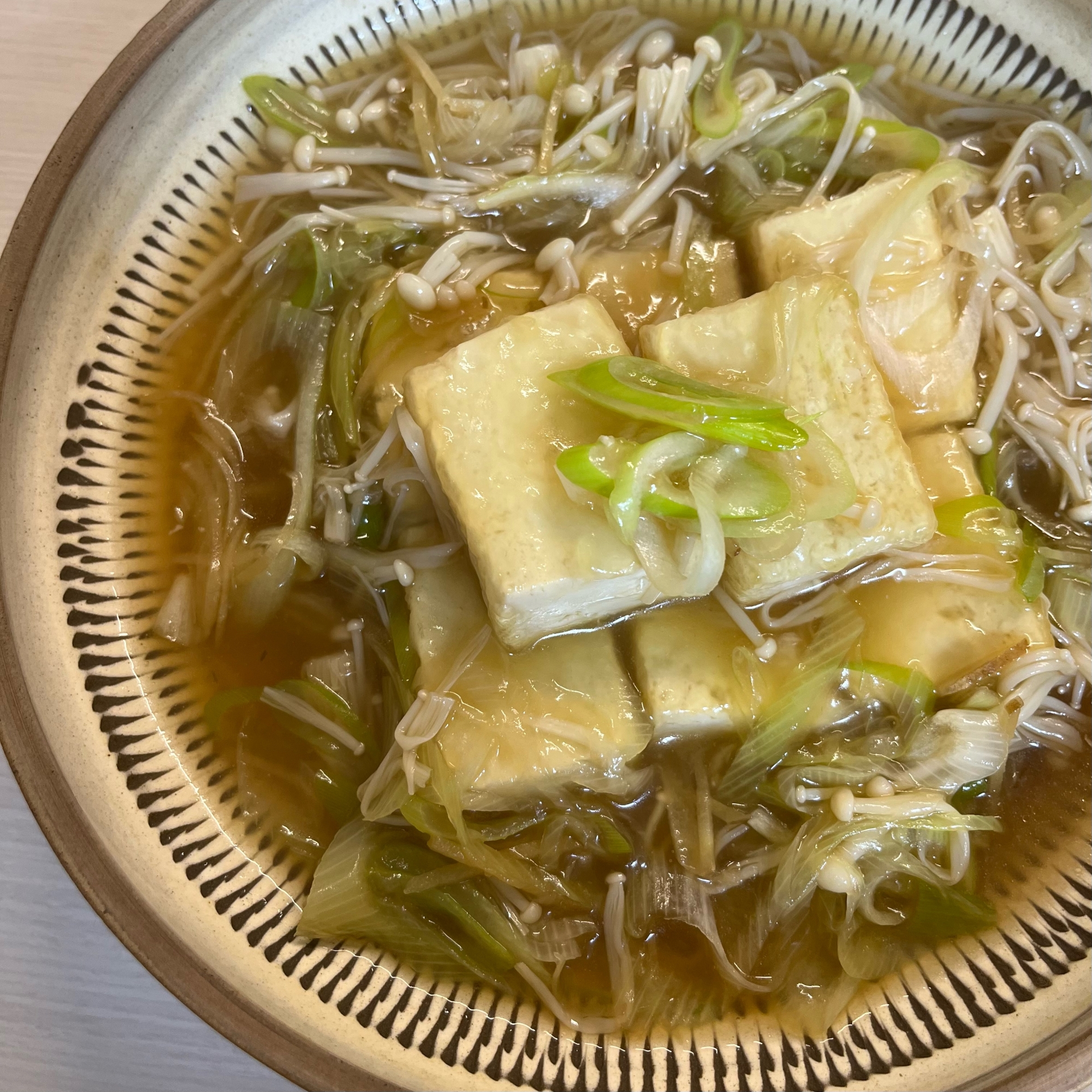 生姜であったか！豆腐のネギあんかけ