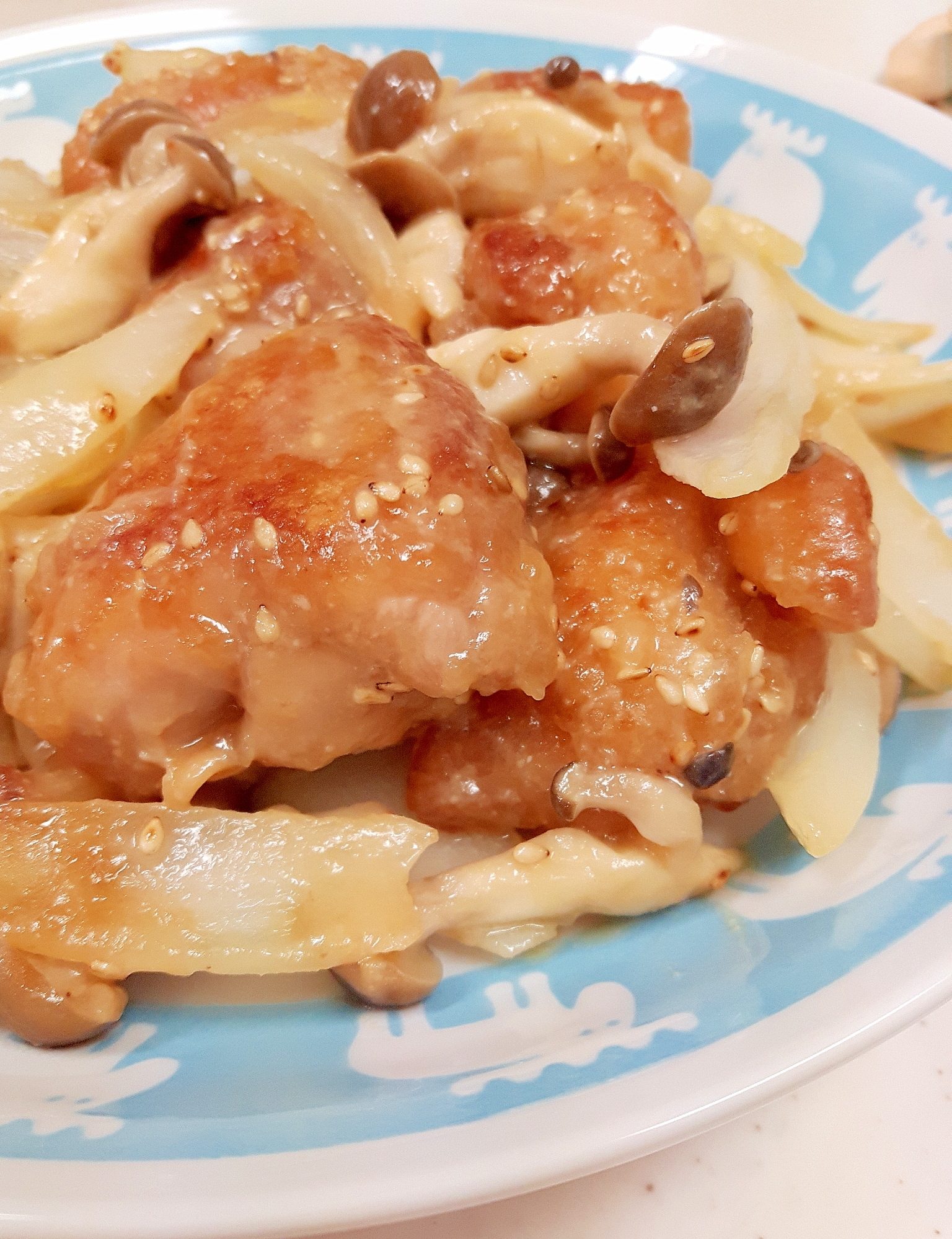 子供が喜ぶ 鶏もも肉と玉ねぎのゴマ味噌炒め レシピ 作り方 By Acchan66 楽天レシピ 子供が喜ぶ 鶏もも肉と玉ねぎのゴマ味噌炒め レシピ 作り方 By Acchan66 楽天レシピ