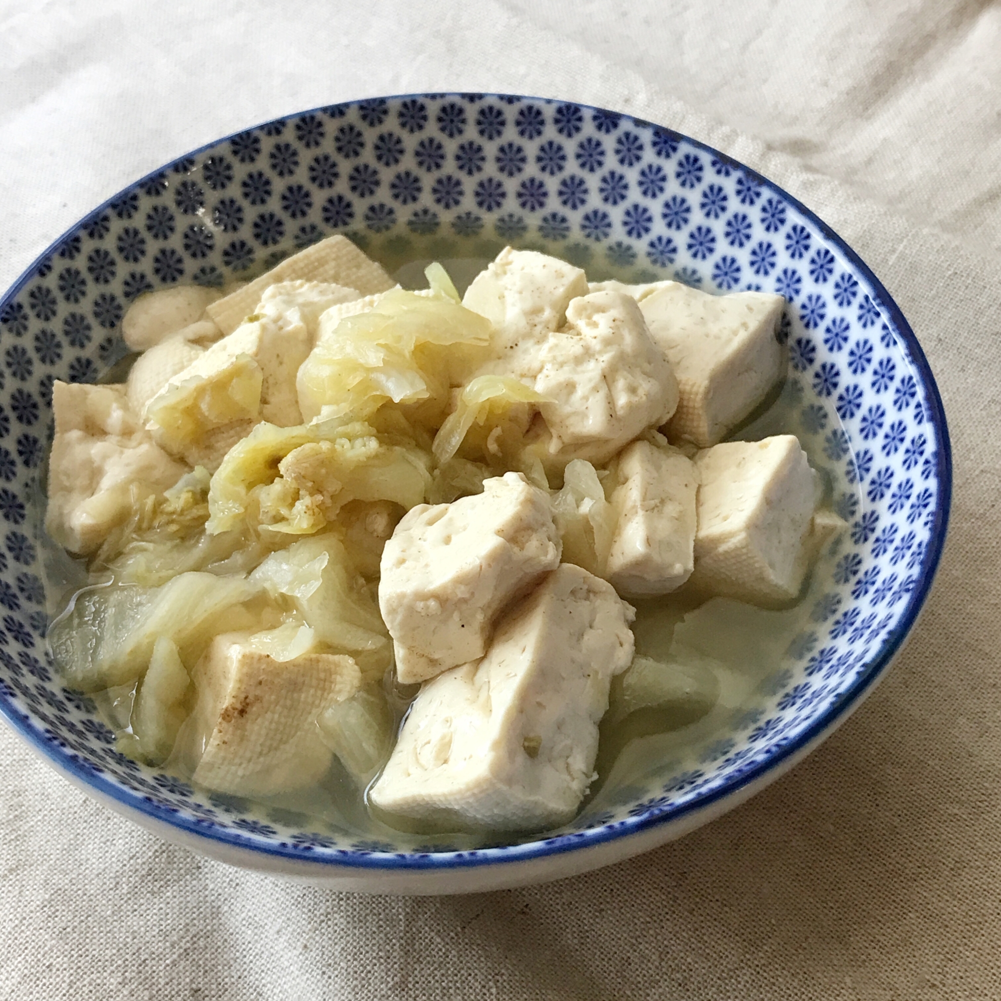 豆腐とキャベツの和風煮