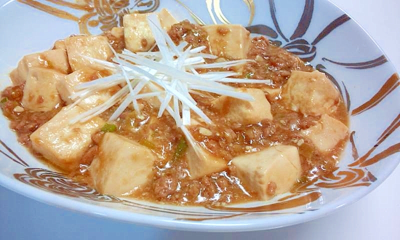 ラーメンスープで簡単☆塩麻婆豆腐