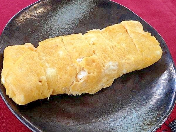 玉子豆腐のタレで簡単、玉子焼き