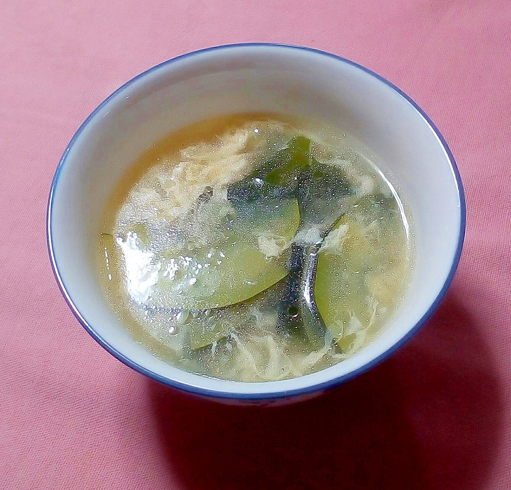 ズッキーニとコーン缶詰の有効活用スープ
