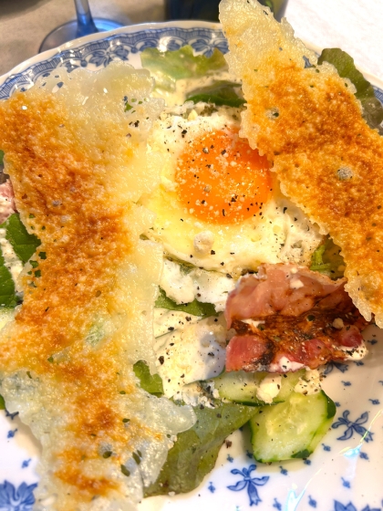 電子レンジでパリパリチーズせんべい