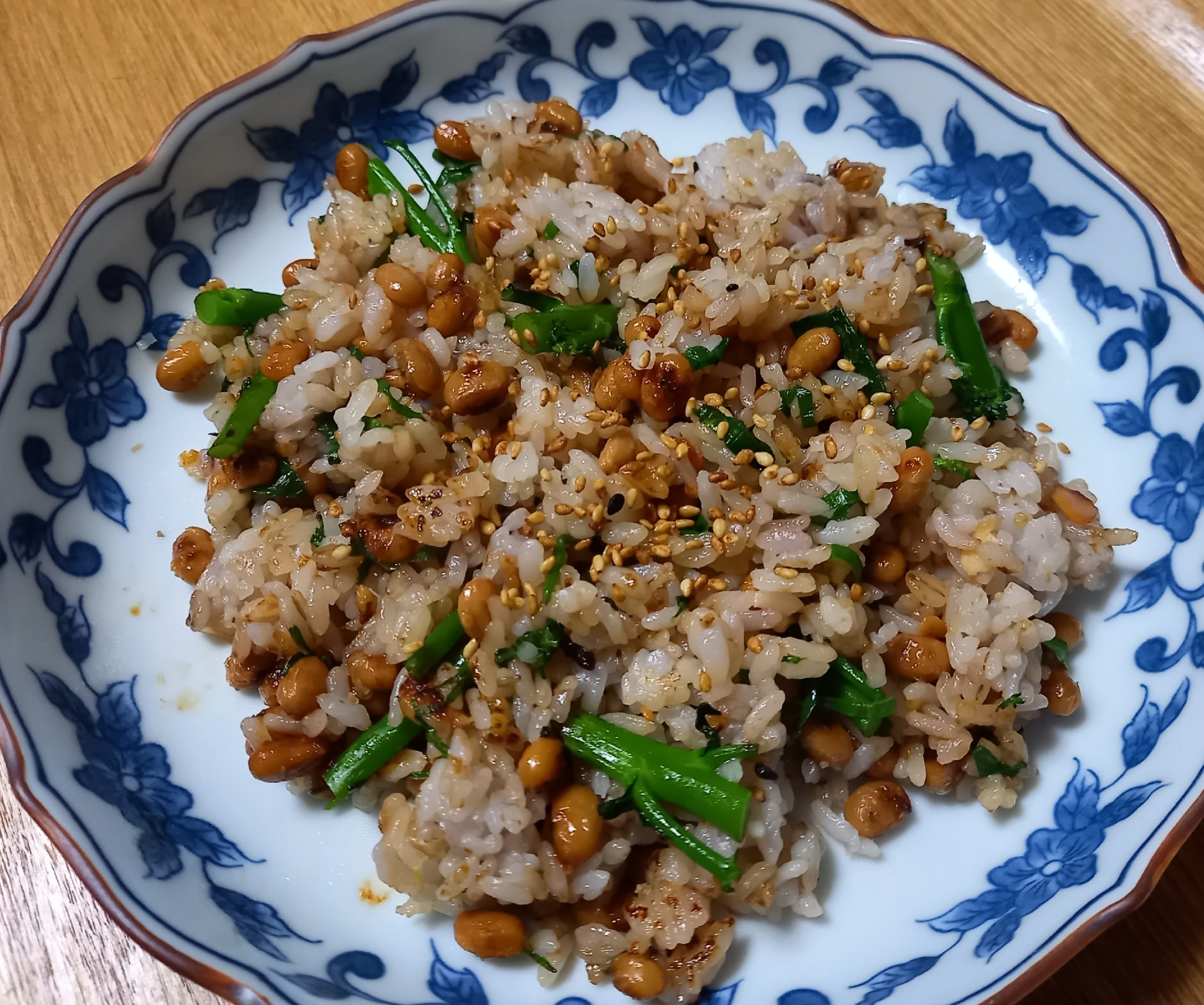 芳ばしい香りの納豆チャーハン