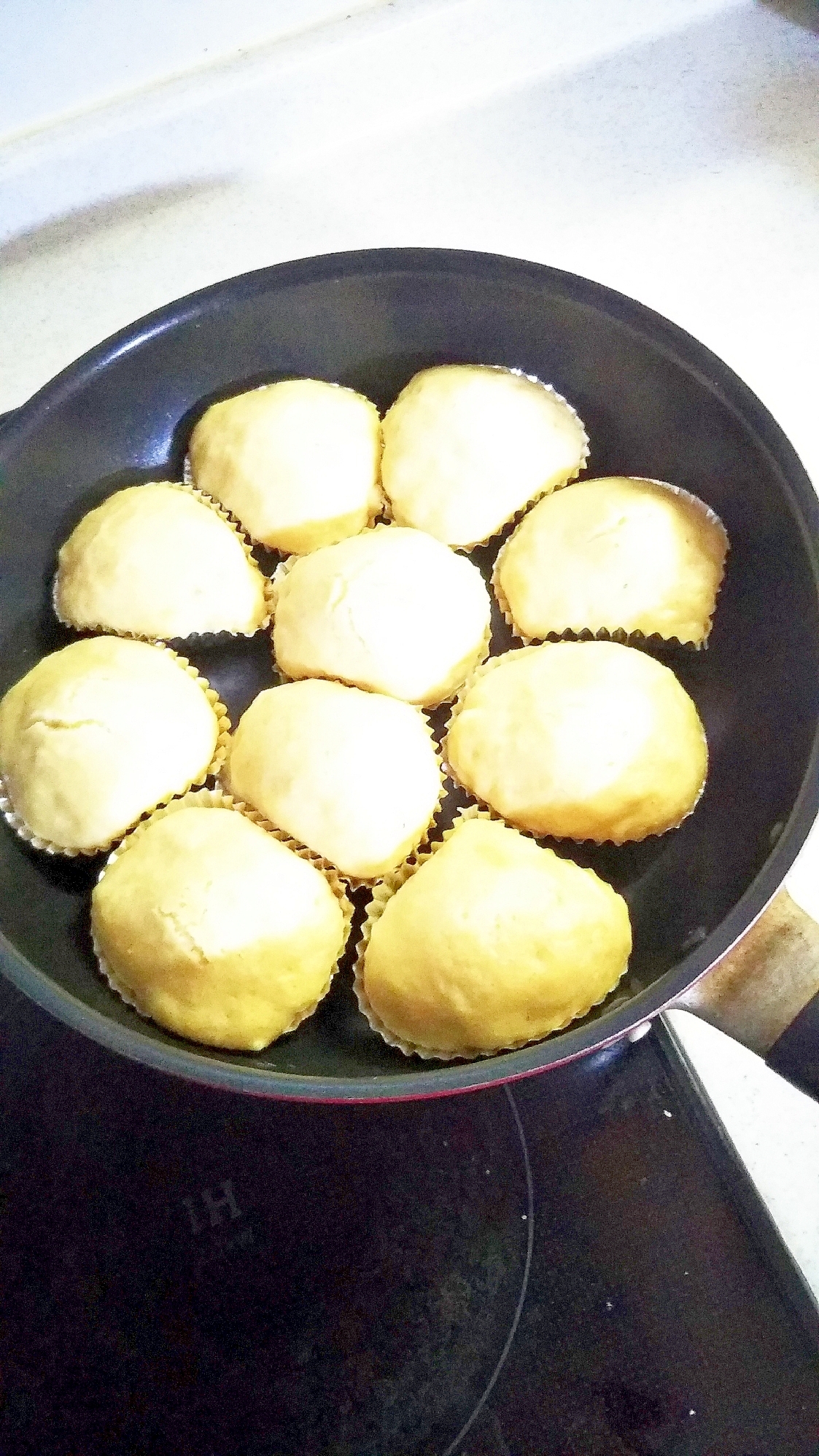 酒粕で作る♪甘酒蒸しパン（フライパン蒸し）