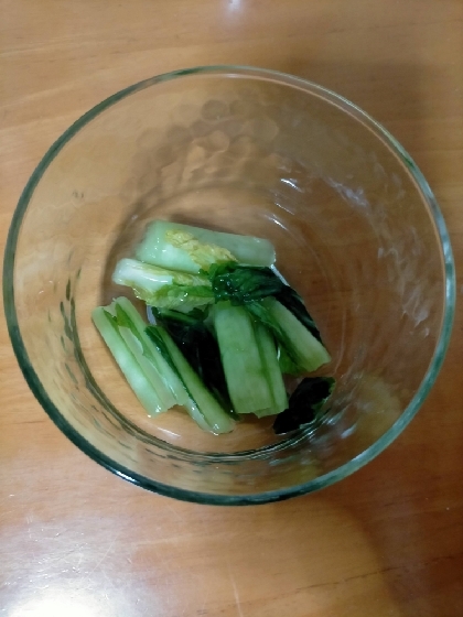 ♪青梗菜の味噌漬け　～青菜のお漬物風♪