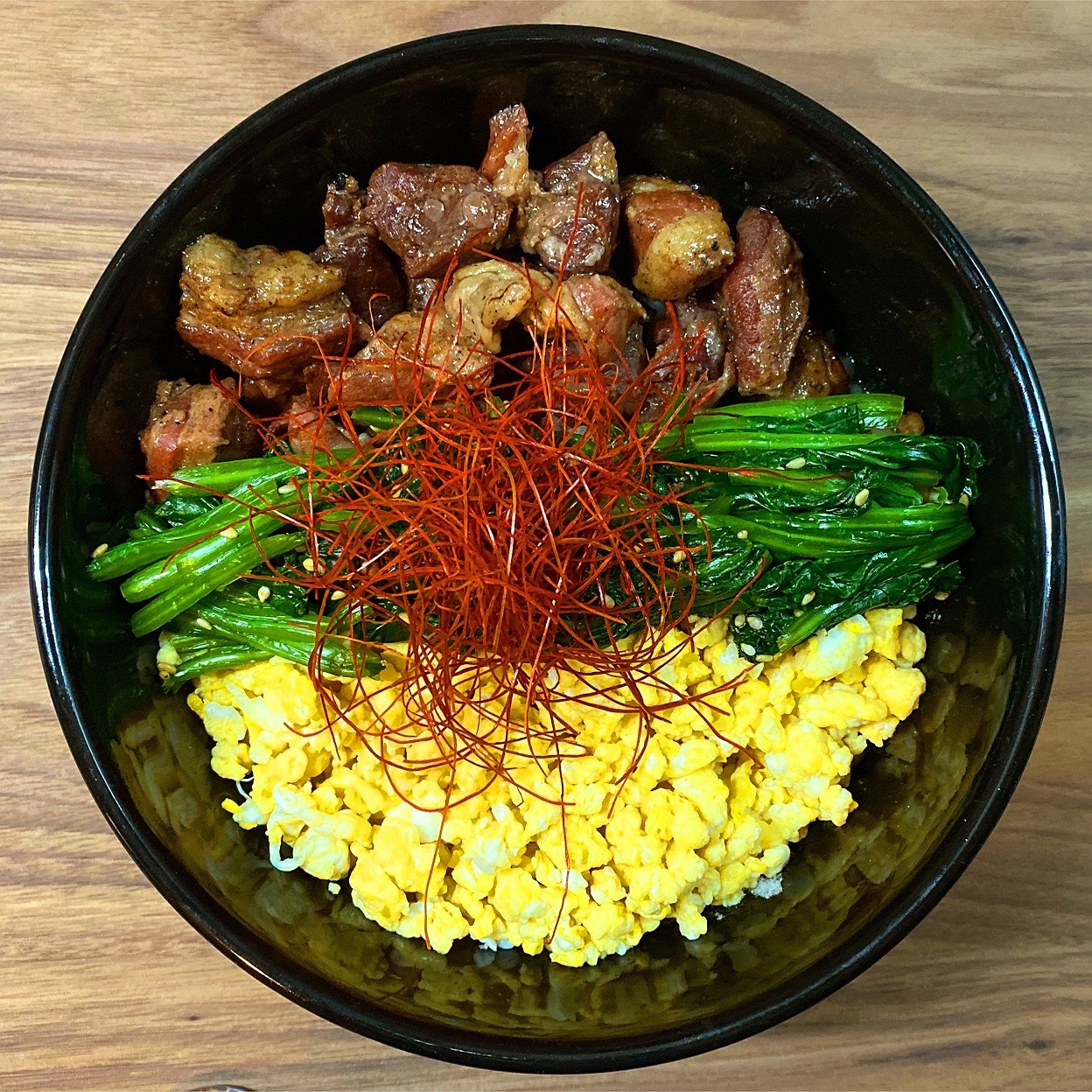 低糖質！馬肉の炭火焼で作る三色丼！