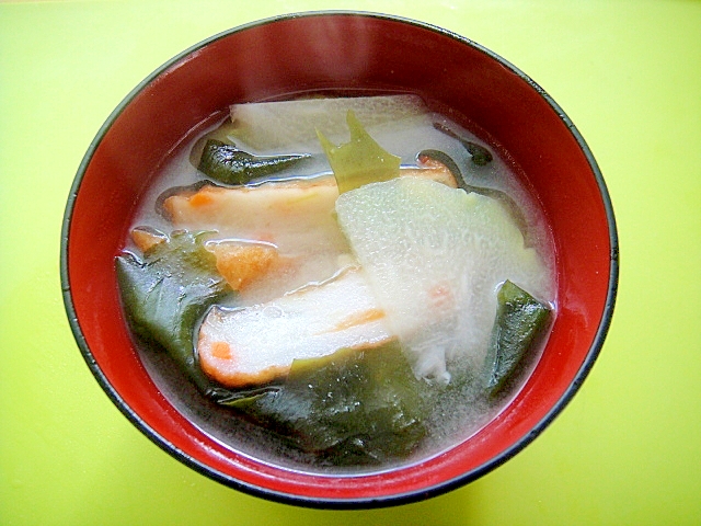 隼人瓜とさつま揚げわかめの味噌汁 レシピ 作り方 By Mint74 楽天レシピ
