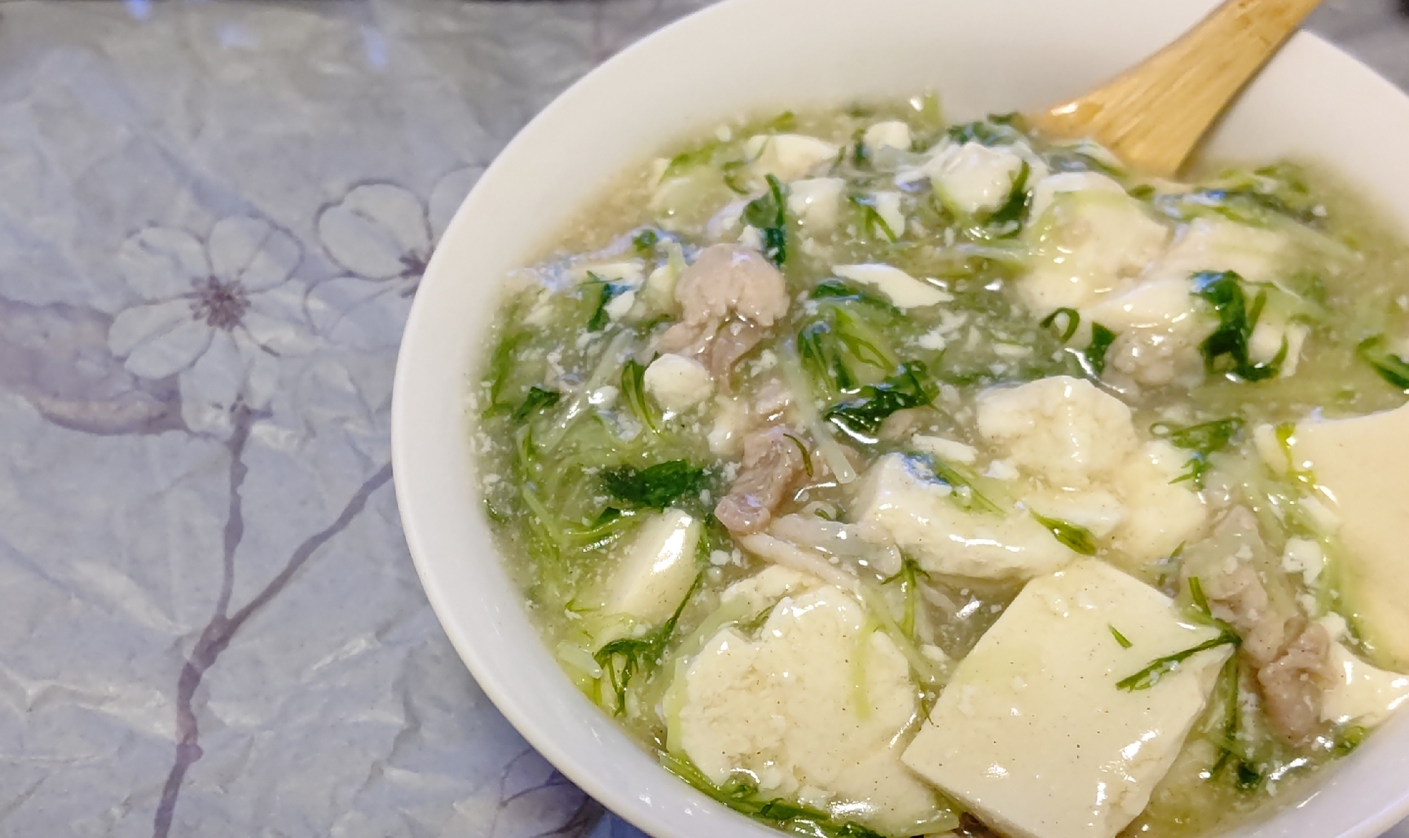 ★さっぱり！塩麻婆豆腐丼