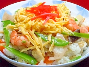 塩麹を使った ヘルシーでおいしい季節のちらし寿司♪