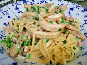 イカの濃厚クリームパスタ レシピ 作り方 By バムセ1028 楽天レシピ イカの濃厚クリームパスタ レシピ 作り方 By バムセ1028 楽天レシピ