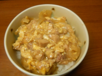 げんきノンタンさんこんにちは(^o^)丿
☆親子丼☆美味しかったです～❤卵とろとろ鶏もふっくら❤お代わりしたくなったけど食べ過ぎちゃうのでやめときました。ごち様