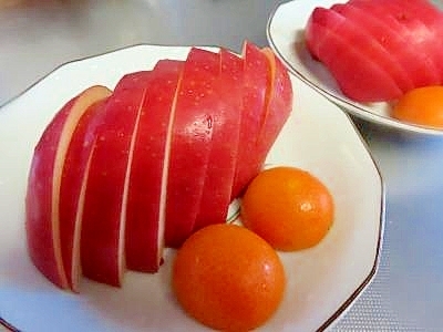 スターカットアレンジ・食べやすいリンゴのカット