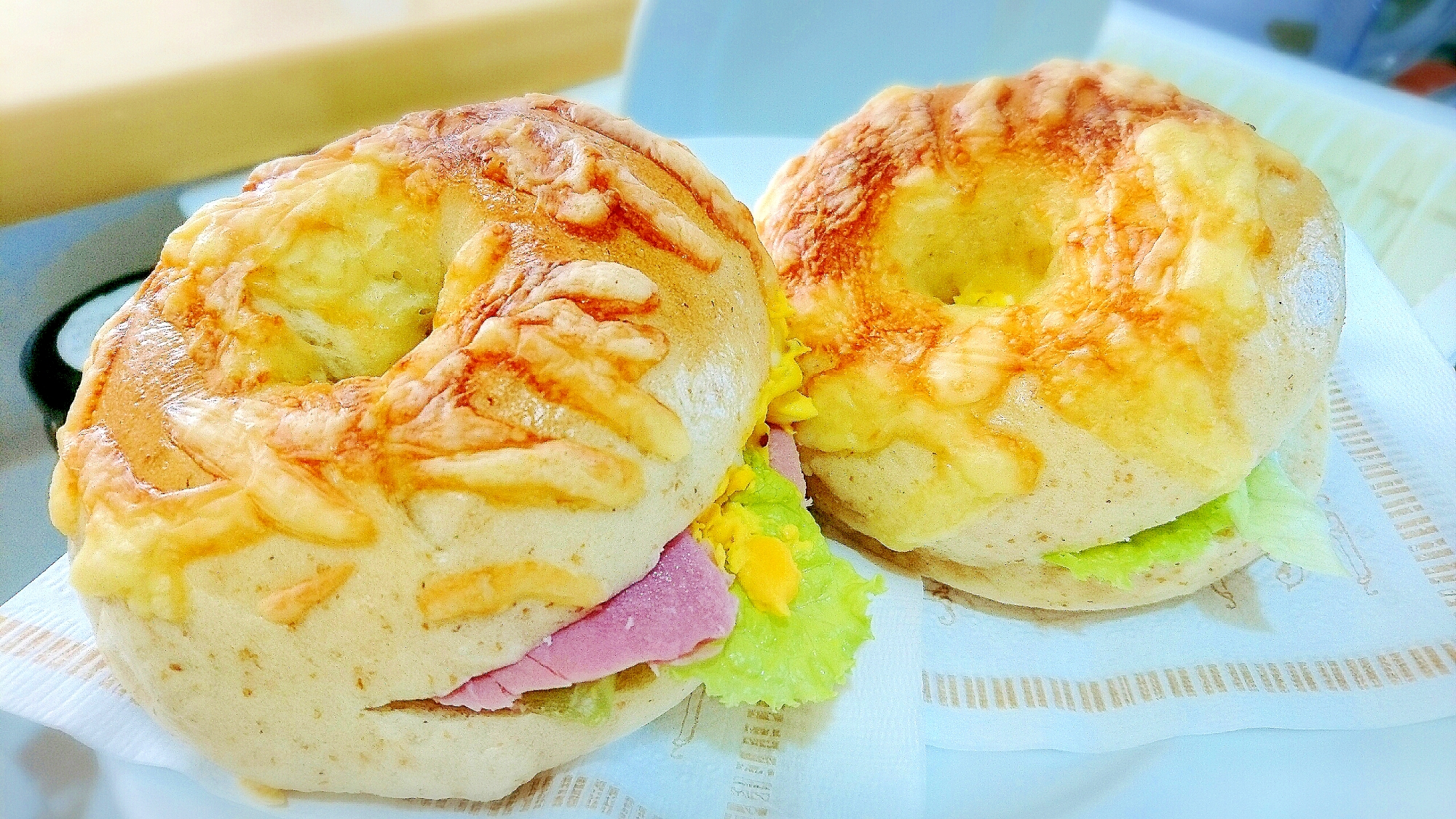 全粒粉のチーズベーグル レシピ 作り方 By そらこ21 楽天レシピ