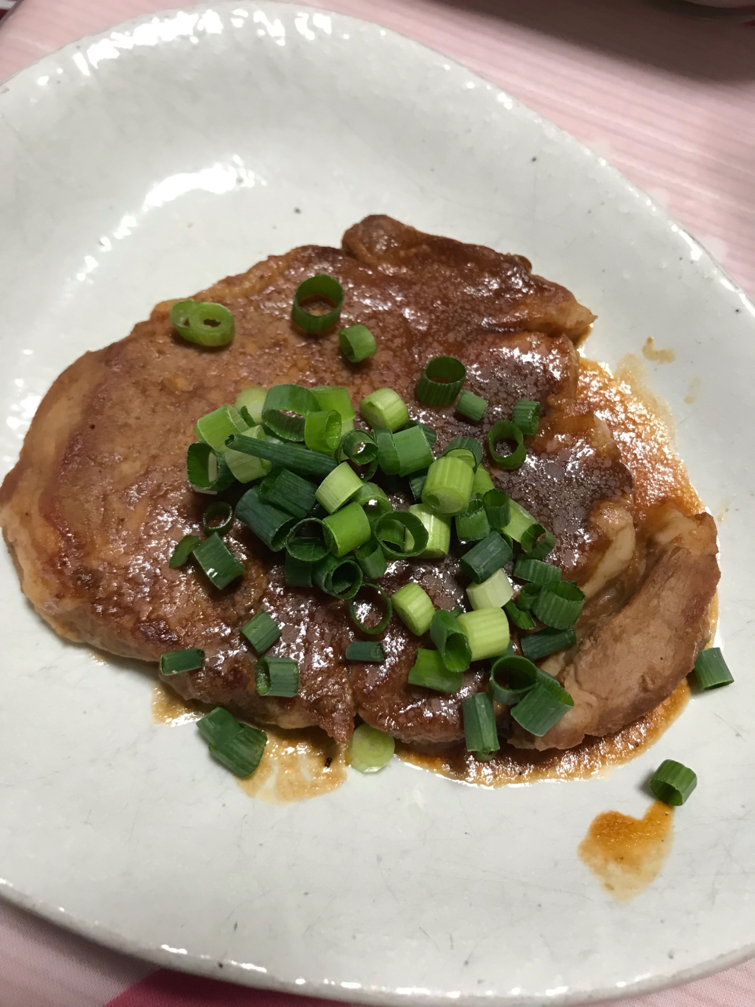 豚肉で和風ステーキ