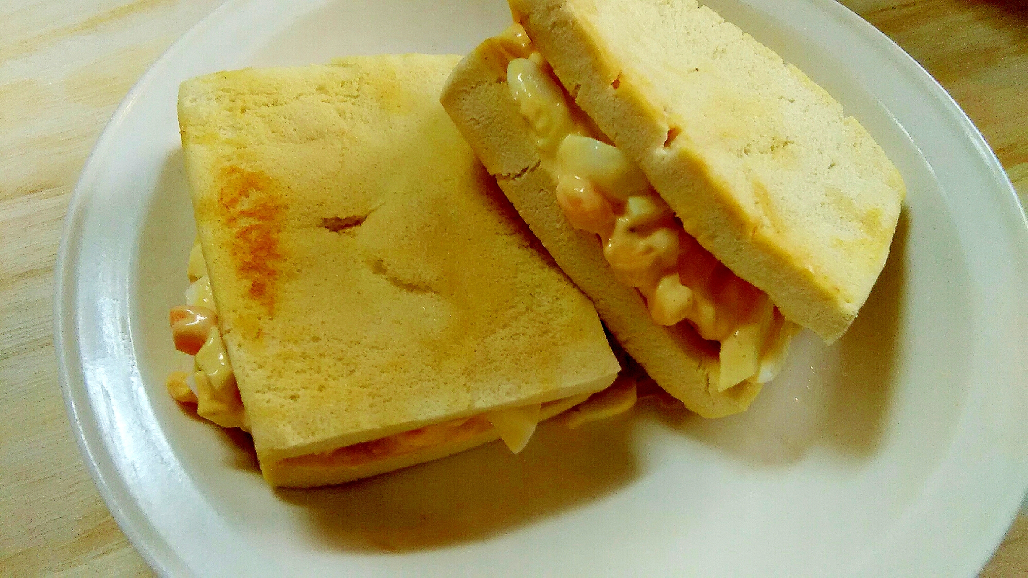 【低糖質】高野豆腐の卵サンド