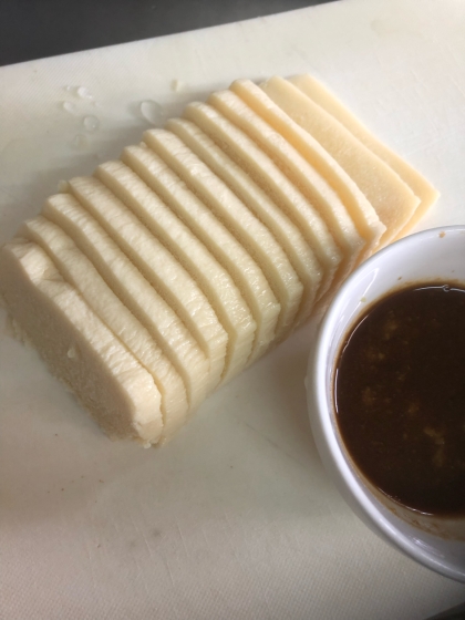 まるで湯葉？冷凍豆腐のお刺身