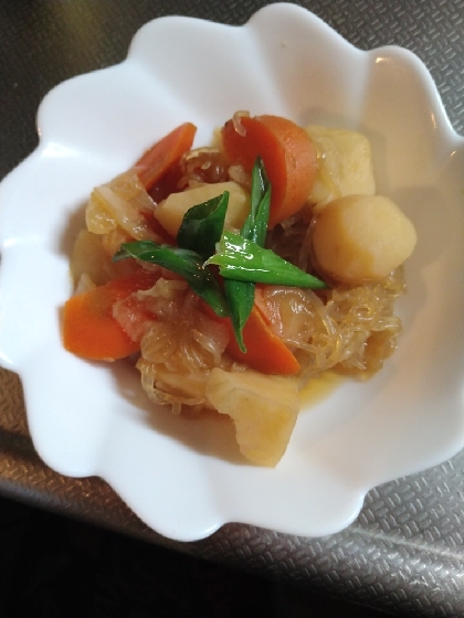 身体にとても良い菊芋の肉じゃが風、とても美味しく作れました。