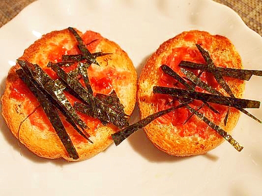 バケットで 梅干しトースト レシピ 作り方 By ブ 子 楽天レシピ