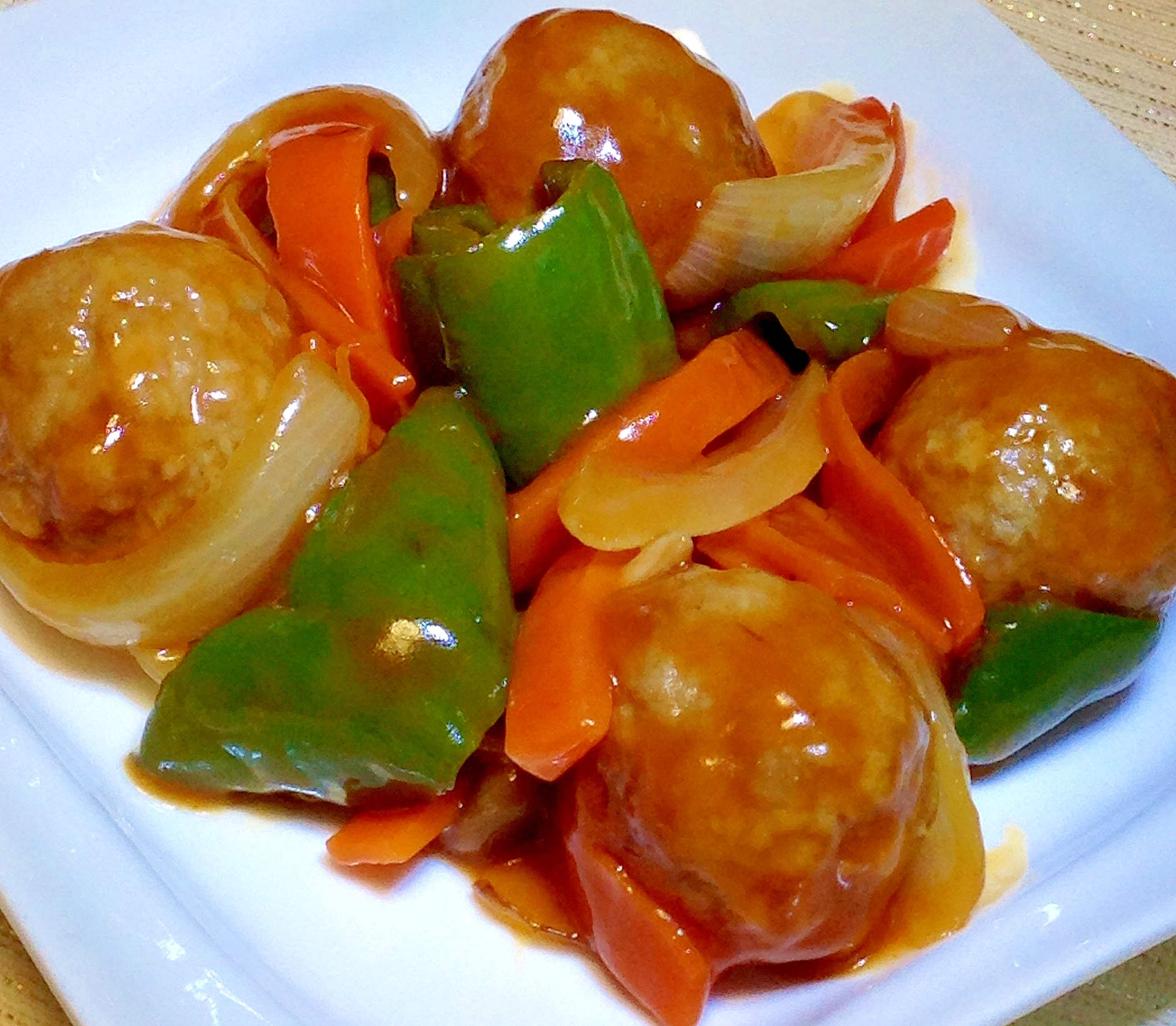 酢豚や肉団子にぴったりの甘酢あん