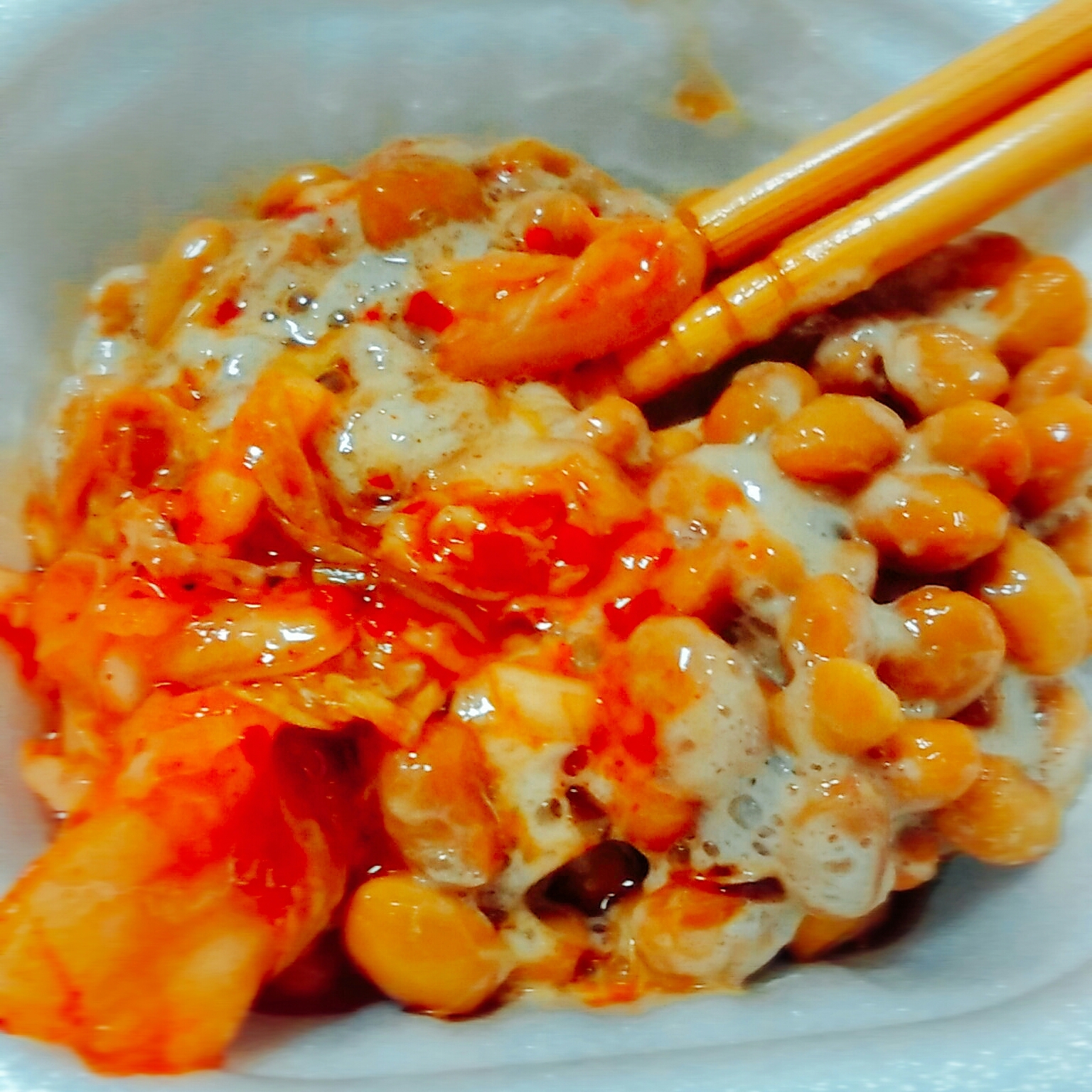 キムチ酢納豆